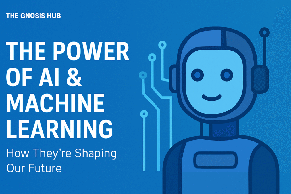 power of AI and machine learning infographic
