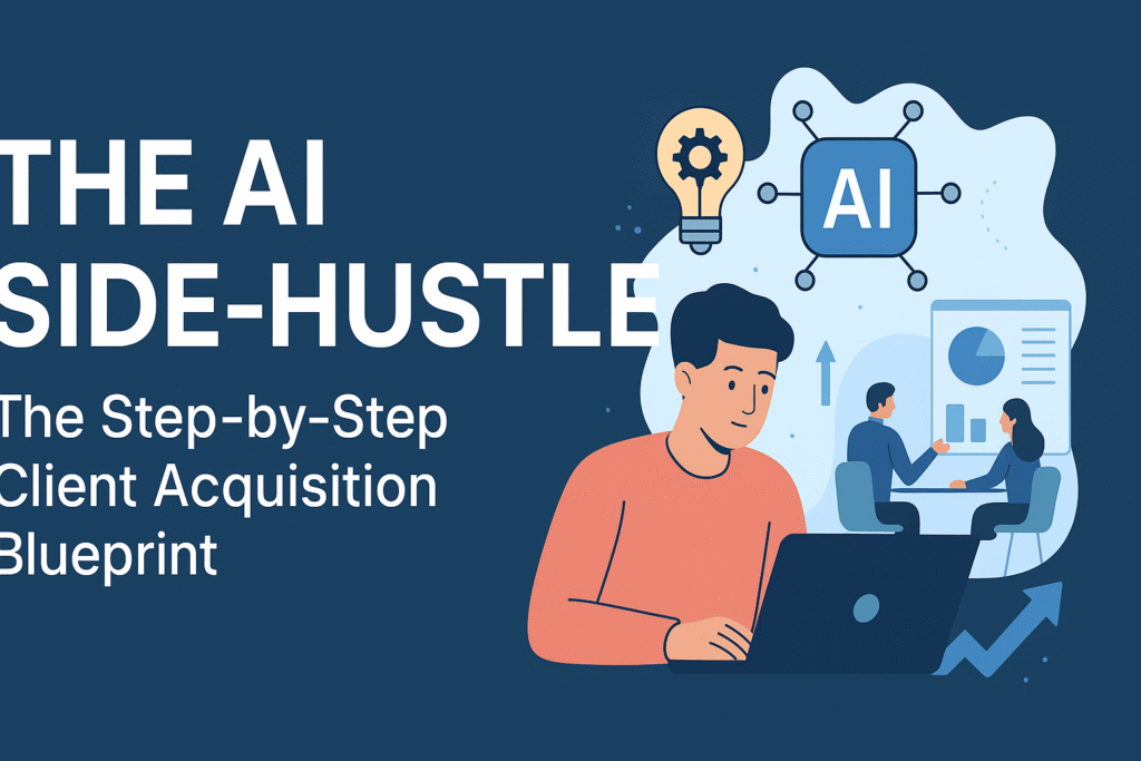 ai side hustle blueprint illustration